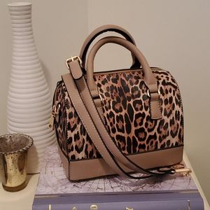 Leopard Print Small Handbag